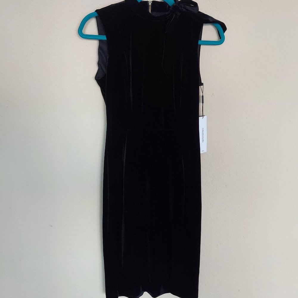 Calvin Klein Black Velvet Dress